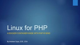 Linux for PHP